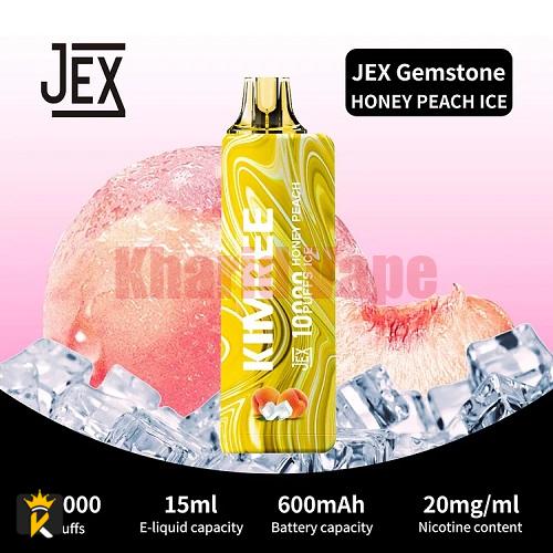 پاد یکبار مصرف هلو عسل یخ جکس گرینید مدل KIMREE <br><span>JEX Grenade Honey Peach Ice 10000 puffs</span>